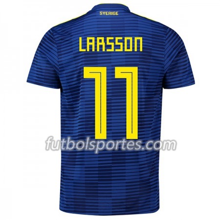 Camisetas Suecia Larsson 11 Segunda Equipacion Mundial 2018